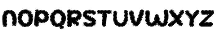 Super School Stitch Font UPPERCASE