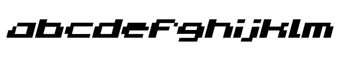 SuperPixels-Italic Font LOWERCASE