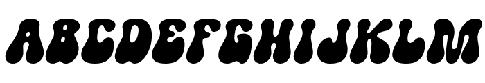 SuperRetro-Italic Font UPPERCASE