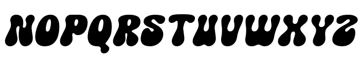 SuperRetro-Italic Font UPPERCASE