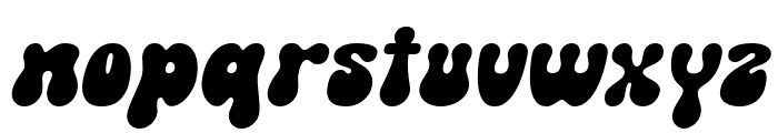 SuperRetro-Italic Font LOWERCASE