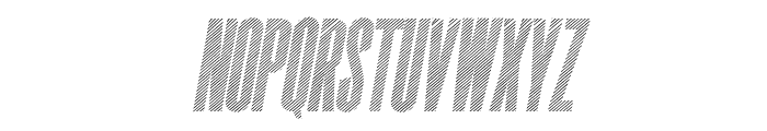 Superline Line Italic Font UPPERCASE