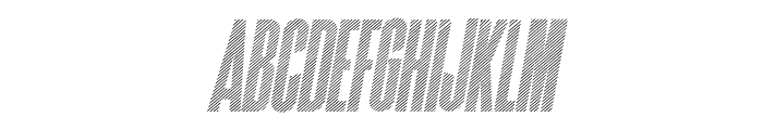 Superline Line Italic Font LOWERCASE
