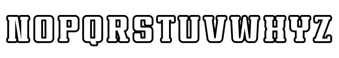Supers Sports Outline II Font LOWERCASE