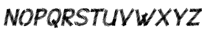 Superstition Sketch Italic Font UPPERCASE