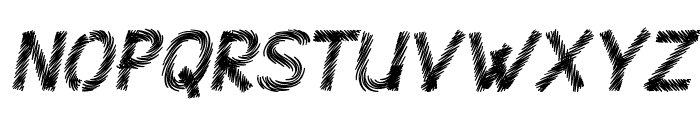 Superstition Sketch Italic Font LOWERCASE