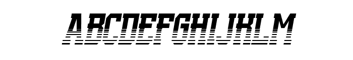 Supportex Italic Slash Font UPPERCASE