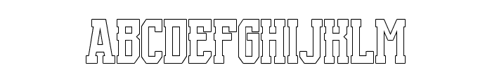 Supportex-Outline Font UPPERCASE