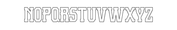 Supportex-Outline Font LOWERCASE