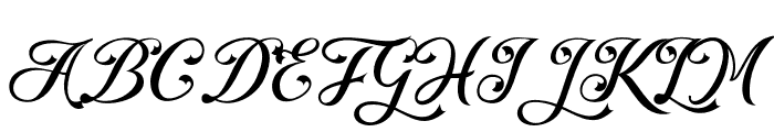 Supposed Font UPPERCASE