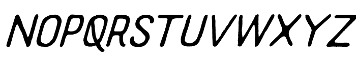 Supreme-Italic Font UPPERCASE