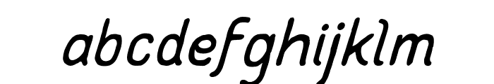Supreme-Italic Font LOWERCASE