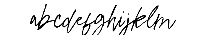 SurfilandBrush-Regular Font LOWERCASE
