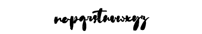 SurtyBribe Font LOWERCASE