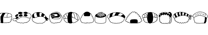 Sushis Font LOWERCASE