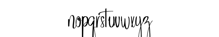 Sustiegraphy Font LOWERCASE