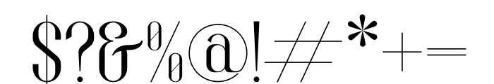 Sutherla Romance Sans Serif Font OTHER CHARS