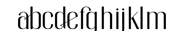 Sutherla Romance Sans Serif Font LOWERCASE