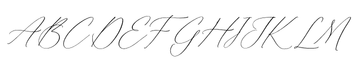 Sutherla Romance Script Italic Font UPPERCASE