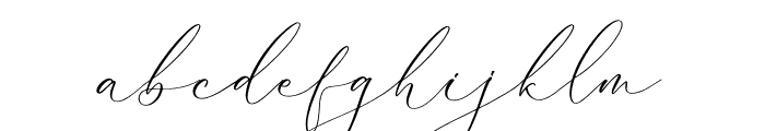 Sutherla Romance Script Font LOWERCASE