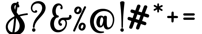 SuttenaScript-Bold Font OTHER CHARS