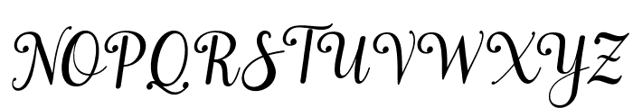 SuttenaScript-Italic Font UPPERCASE