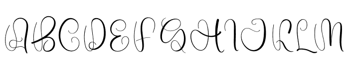 Swanky Living Font UPPERCASE