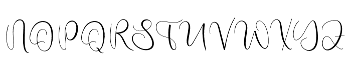 Swanky Living Font UPPERCASE