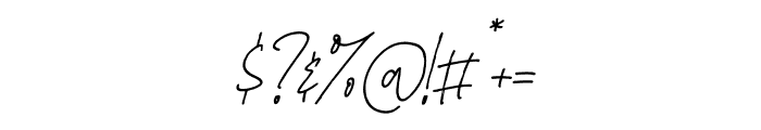 Swash Zillong Italic Font OTHER CHARS