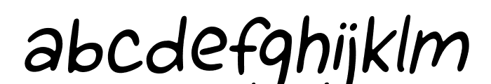 SweatPapayaOne-Italic Font LOWERCASE