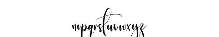 Sweathine Font LOWERCASE