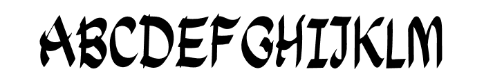 Sweep Font UPPERCASE