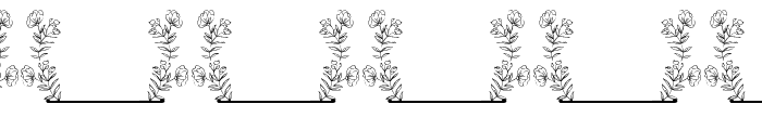 Sweet Bloom Line Monogram Font OTHER CHARS
