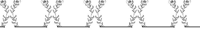 Sweet Blossom Line Monogram Font OTHER CHARS