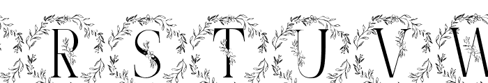 Sweet Blossom Monogram Font LOWERCASE