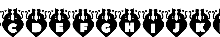 Sweet Cat Monogram Font UPPERCASE