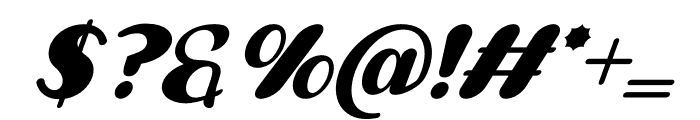 Sweet Creamy Italic Font OTHER CHARS