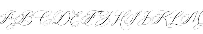 Sweet Flourishing Font UPPERCASE