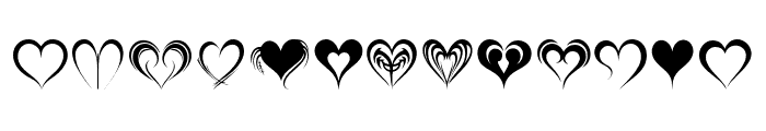 Sweet Heart Heart Regular Font UPPERCASE