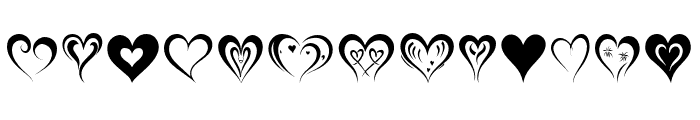 Sweet Heart Heart Regular Font UPPERCASE