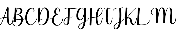 Sweet Holiday Script Font UPPERCASE