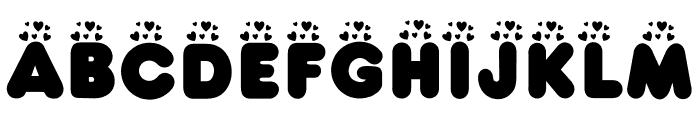 Sweet Love Bubble Font UPPERCASE