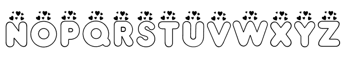 Sweet Love Bubble Font LOWERCASE