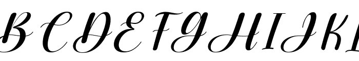 Sweet Monica  Italic Regular Font UPPERCASE