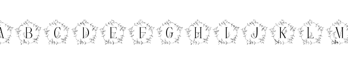 Sweet Monogram Font LOWERCASE