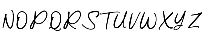 Sweet Of Romantical Font UPPERCASE