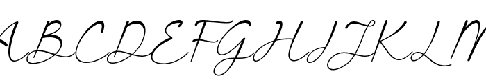 Sweet Signature Italic Font UPPERCASE