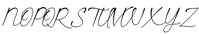 Sweet Signature Italic Font UPPERCASE