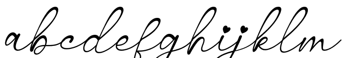 Sweet Signature Italic Font LOWERCASE