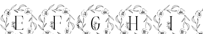 Sweet Spring Monogram Font UPPERCASE